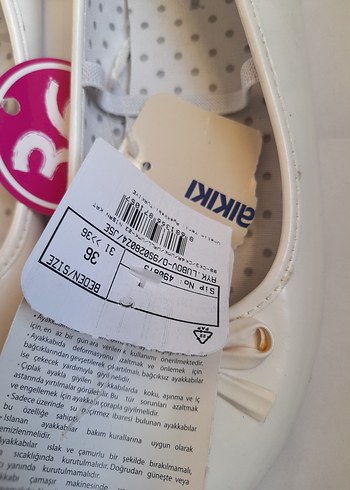 Kız Çocuk Beyaz Babet Ayakkabı - Görsel 5