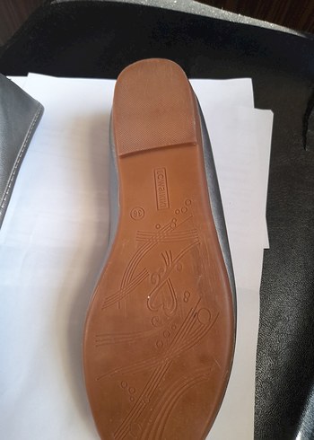 Kız Çocuk Gri Bej Balerin Ayakkabı - Görsel 7