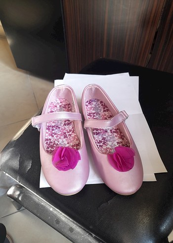Pembe Fırfırlı Kız Babet Ayakkabı - Görsel 5