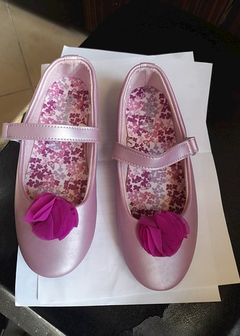 Pembe Fırfırlı Kız Babet Ayakkabı - Görsel 4