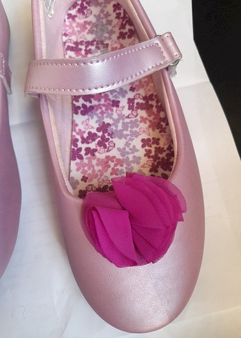 Pembe Fırfırlı Kız Babet Ayakkabı - Görsel 2