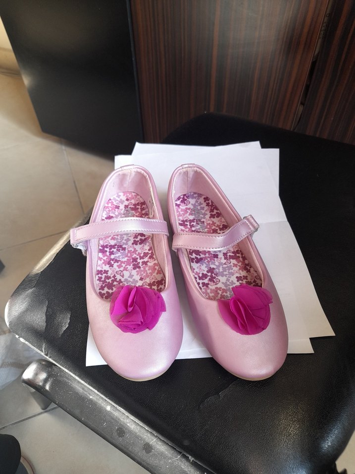Pembe Fırfırlı Kız Babet Ayakkabı - Görsel 5