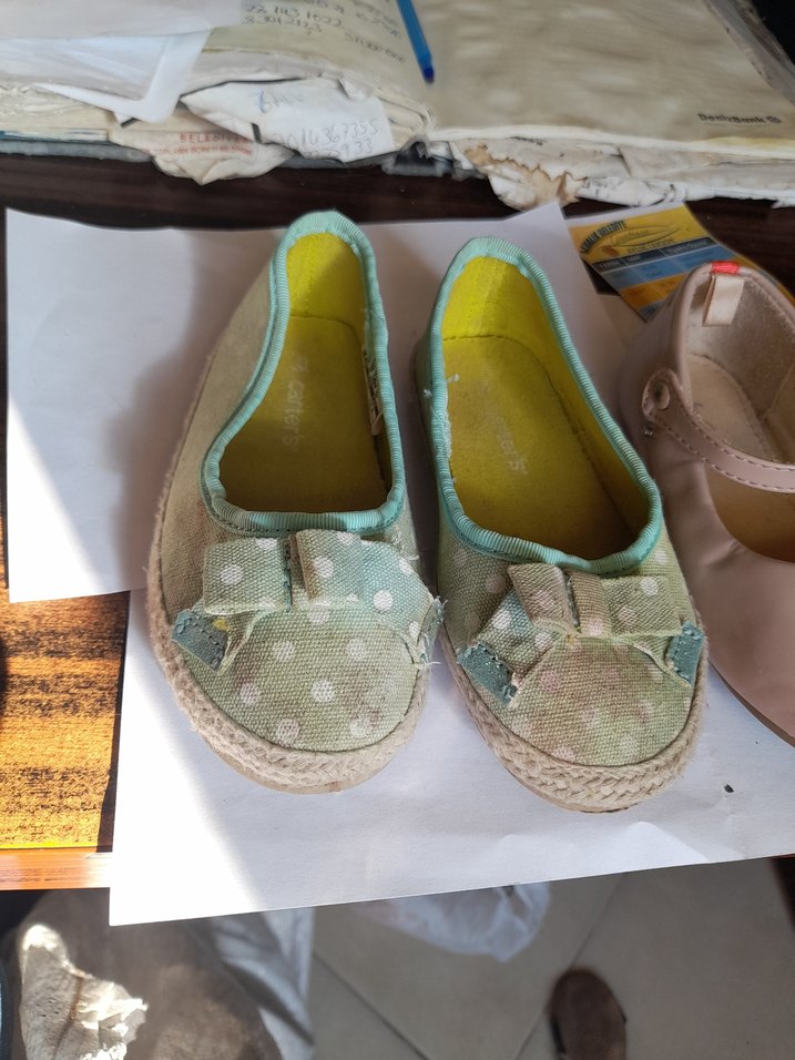 Bohem Tarzı Kız Çocuk Babetler, Tokalı, Çok Renkli - Görsel 3