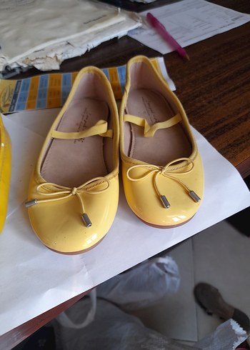 Sarı Tokalı Kız Babet Ayakkabı - Görsel 7