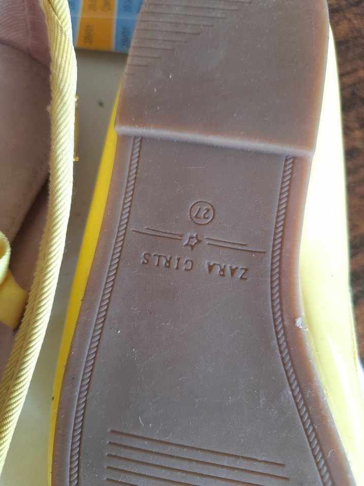 Sarı Tokalı Kız Babet Ayakkabı - Görsel 4