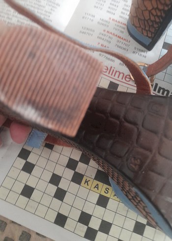 Mavi Tokalı Platform Topuklu Kadın Ayakkabı - Görsel 7