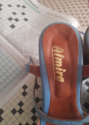 Mavi Tokalı Platform Topuklu Kadın Ayakkabı - Görsel 8