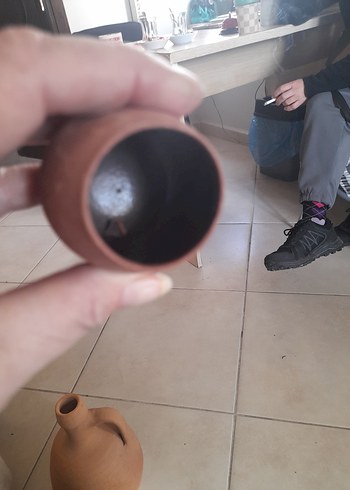 Kahverengi Seramik 5'li Kupa Seti - Görsel 4