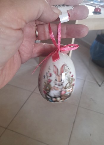 Pastel Beyaz Tavşan Figürlü Sarkaç - Görsel 13