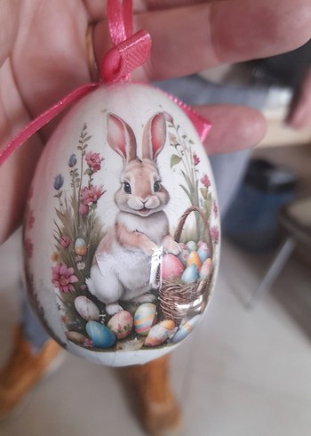 Pastel Beyaz Tavşan Figürlü Sarkaç - Görsel 10