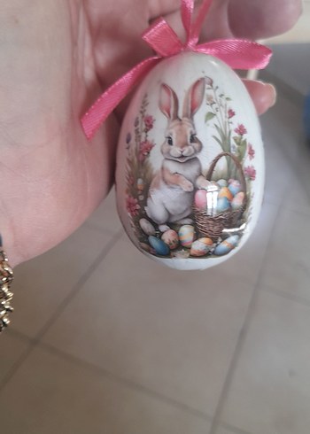 Pastel Beyaz Tavşan Figürlü Sarkaç - Görsel 12