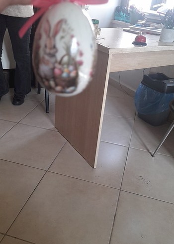 Pastel Beyaz Tavşan Figürlü Sarkaç - Görsel 14