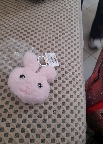 Pembe Peluş Tavşan anahtarlik - Görsel 5