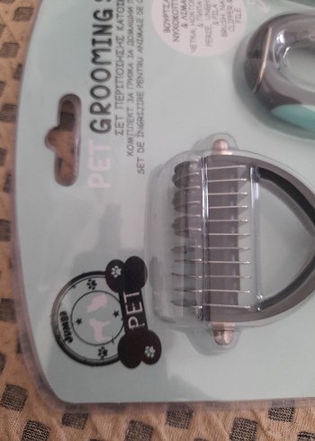 Gri Kedi köpek Bakım Seti 3 Parça - Görsel 4