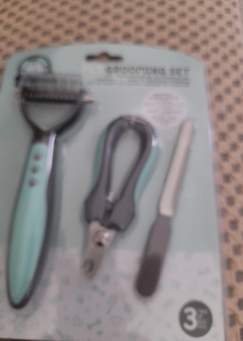 Gri Kedi köpek Bakım Seti 3 Parça - Görsel 7