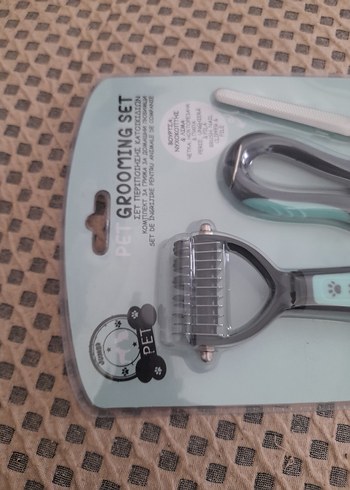 Gri Kedi köpek Bakım Seti 3 Parça - Görsel 3