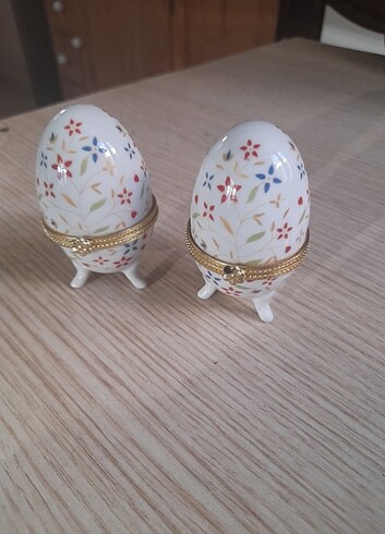 American Vintage 2 adet porselen yumurta