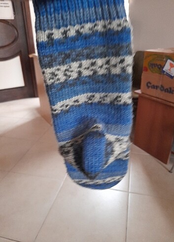 Yeni yıl hediyesi için el örgü patik - Görsel 4