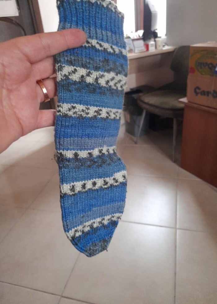 Yeni yıl hediyesi için el örgü patik - Görsel 2