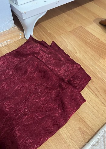 Bordo Parlak Kadın Bohem Stili Şal - Görsel 3