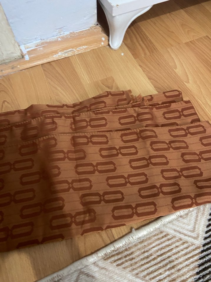 Zincir Detaylı Parlak kiremit Kadın Şal - Görsel 2