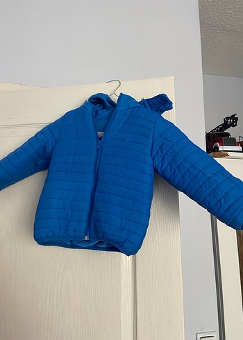 Parlak Mavi Erkek Çocuk Fermuarlı Mont - Görsel 2
