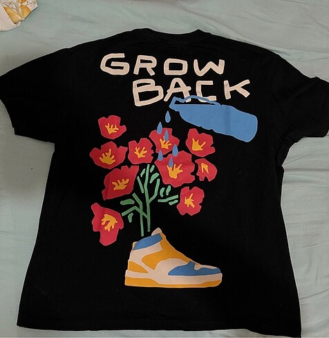 Bershka Oversize Tişört Grow Back