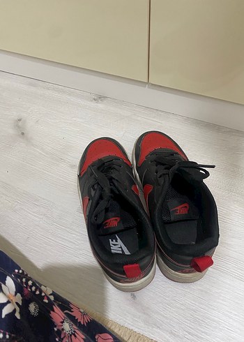 Kırmızı Siyah Kadın nike ayakkabı - Görsel 6
