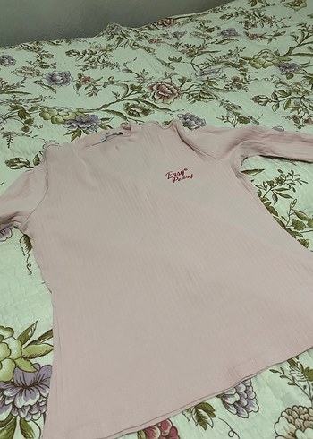 Pembe Uzun Kollu kadın bluz - Görsel 2