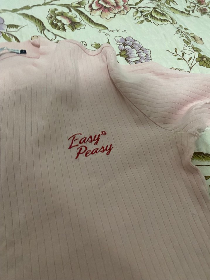 Pembe Uzun Kollu kadın bluz - Görsel 3