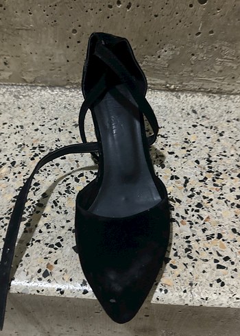 37 Beden siyah Renk Siyah Gotik Tokalı Kadın Topuklu Ayakkabı