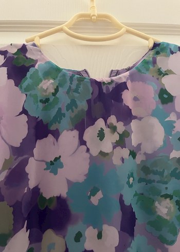 Bohem V Yaka Uzun Elbise - Görsel 2