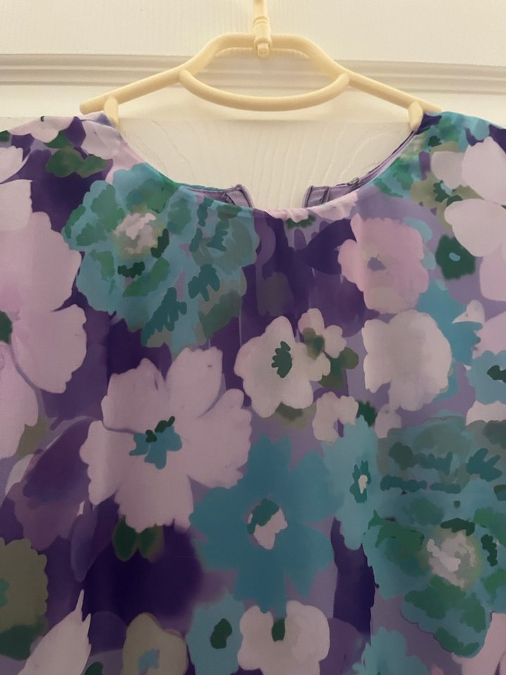 Bohem V Yaka Uzun Elbise - Görsel 2