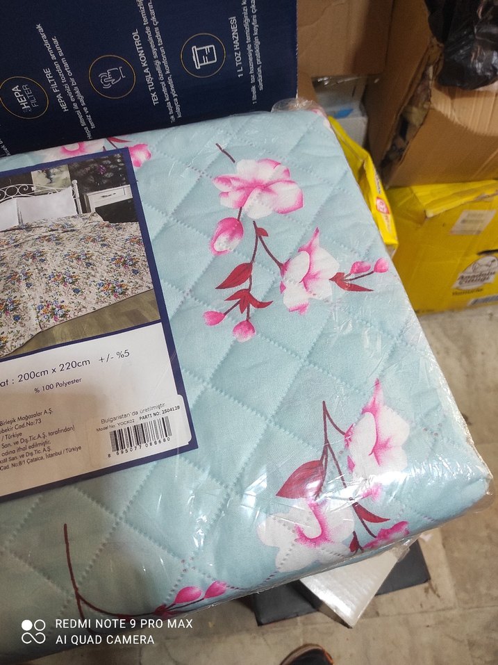 Mavi Pastel Desenli çok amaçlı yatak örtüsü Takımı 160x220 cm - Görsel 4