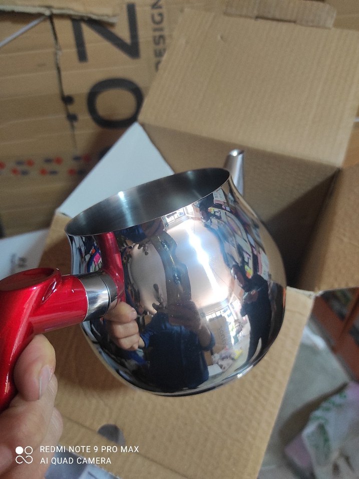 Vivaldi Mini Çaydanlık Seti 3 Parça Kırmızı Kulplu - Görsel 2