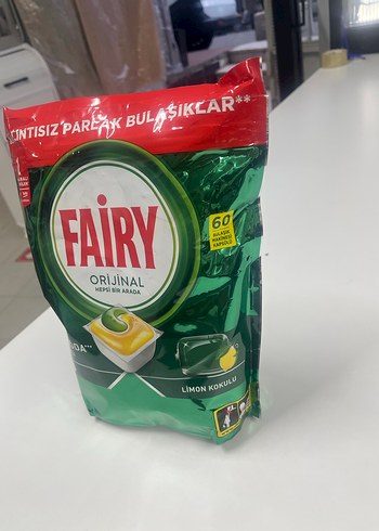 Fairy Orijinal Limon Kokulu Bulaşık Tableti 60'lı - Görsel 3