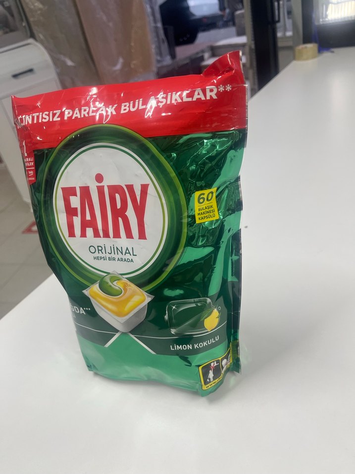 Fairy Orijinal Limon Kokulu Bulaşık Tableti 60'lı - Görsel 3