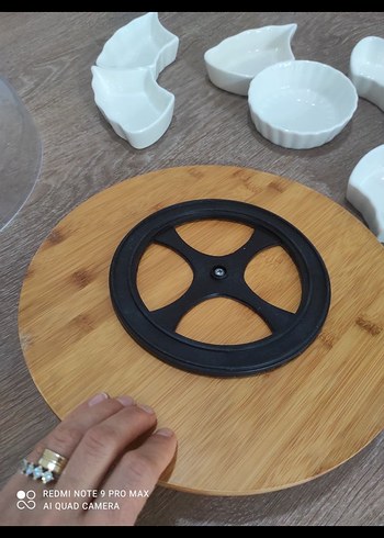 Acar Beyaz Bohem kahvaltı takımı Servis Tabağı - Görsel 5