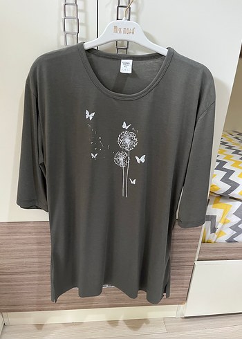 Renkli Baskılı Beyaz Kadın Tişört - Görsel 8