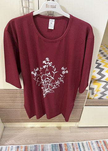 Siyah Baskılı Mini Kadın Tişört - Görsel 5