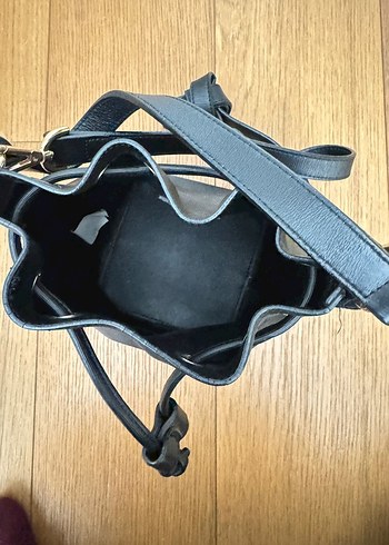 Beymen Siyah Deri küçük Kova Çanta - Görsel 4