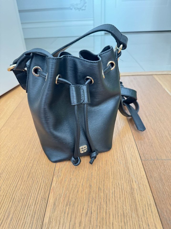 Beymen Siyah Deri küçük Kova Çanta - Görsel 2