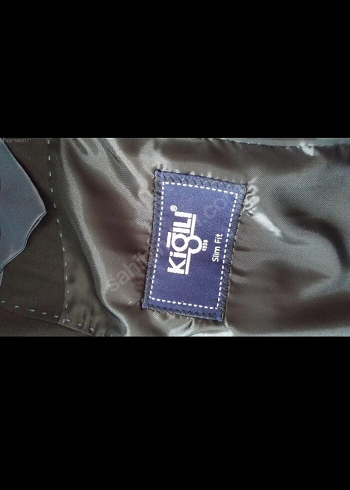 Kiğılı siyah takım elbise ve kravat - Görsel 2