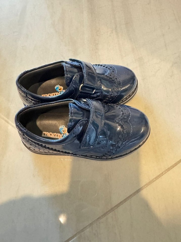 Koyu Mavi Erkek Çocuk Tokalı Özel Ayakkabı - Görsel 2