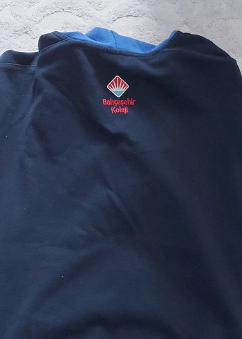 Diğer Bahçeşehir Koleji Koyu Mavi Fermuarlı Sweatshirt 8-9 yaş