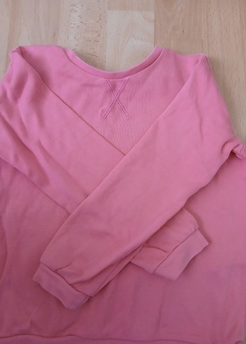 4 Yaş Beden Pembe Sweatshirt ve Gri Eşofman Altı