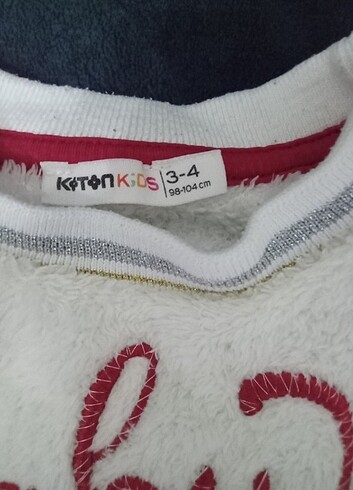 24-36 Ay Beden Koton Peluş sweatshirt 