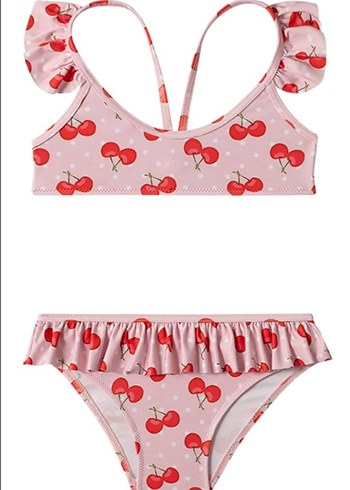 Kiraz Desenli Bikini