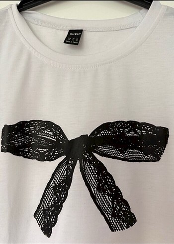 Kadın Beyaz Pamuklu Baskılı Tişört - Görsel 2