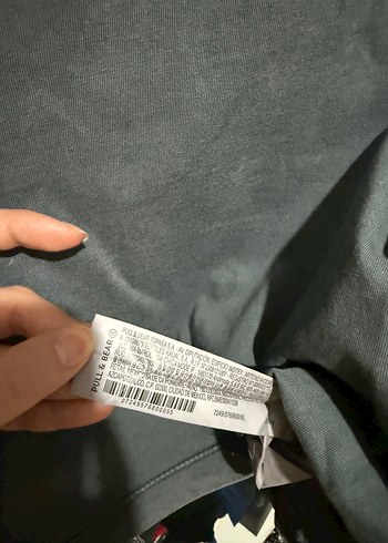 xl Beden gri Renk Gri Baskılı Kiraz pull and bear Kadın Tişört